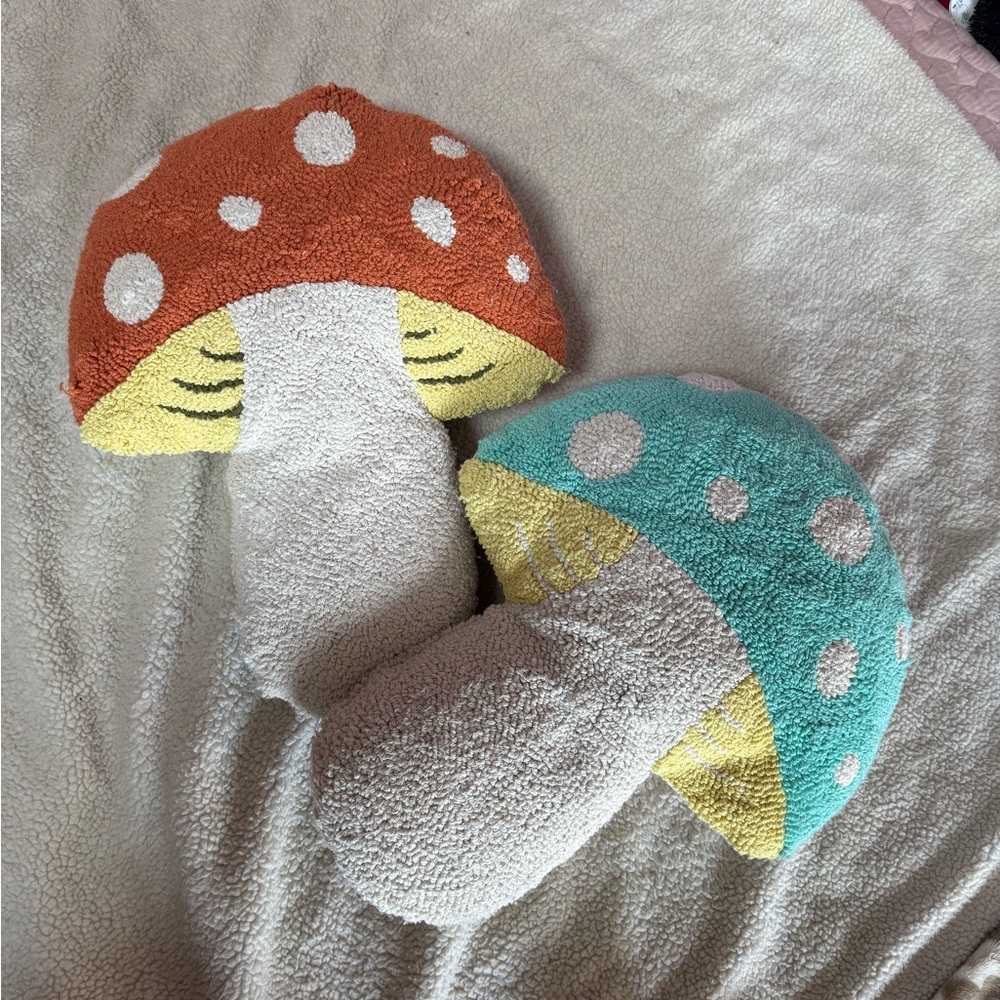 Colorful Mushroom Plush Set